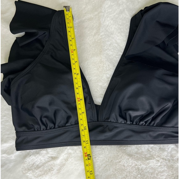 NWT Holipick Swim Flutter Top Black Size Small - Picture 12 of 13
